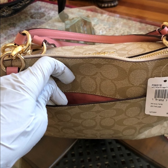 3pcs Coach Ava signature handbag+wallet+ID case - Picture 7 of 7